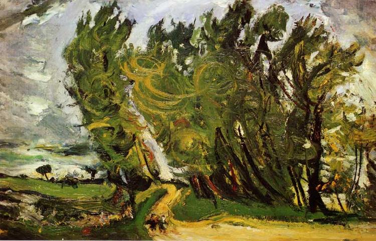 Chaim Soutine Windy Day in Auxerre oil painting image